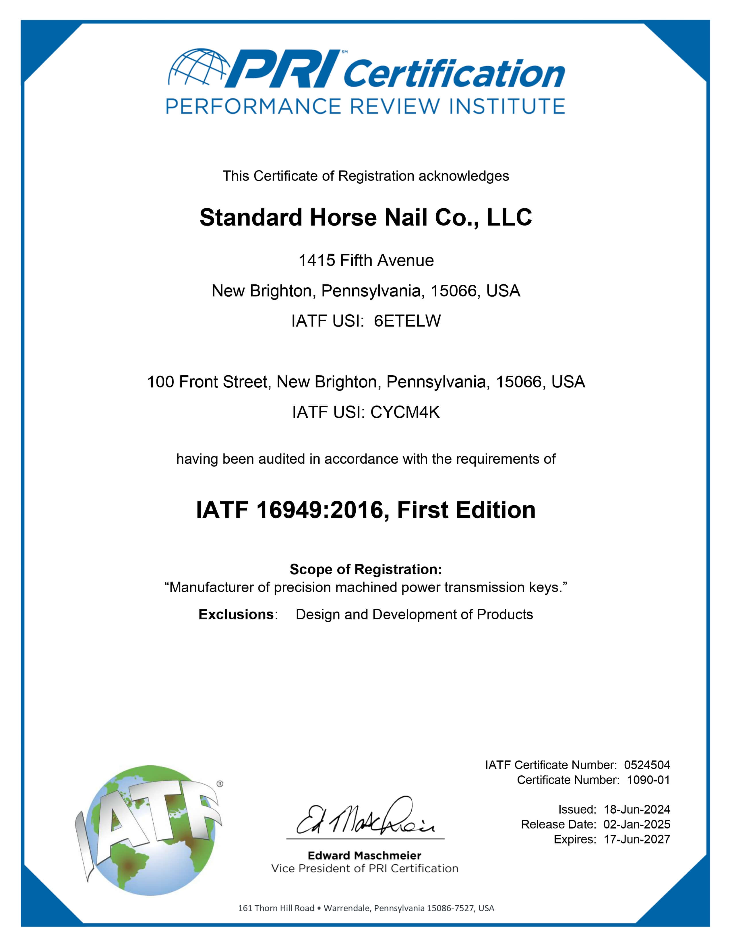 IATF Cert