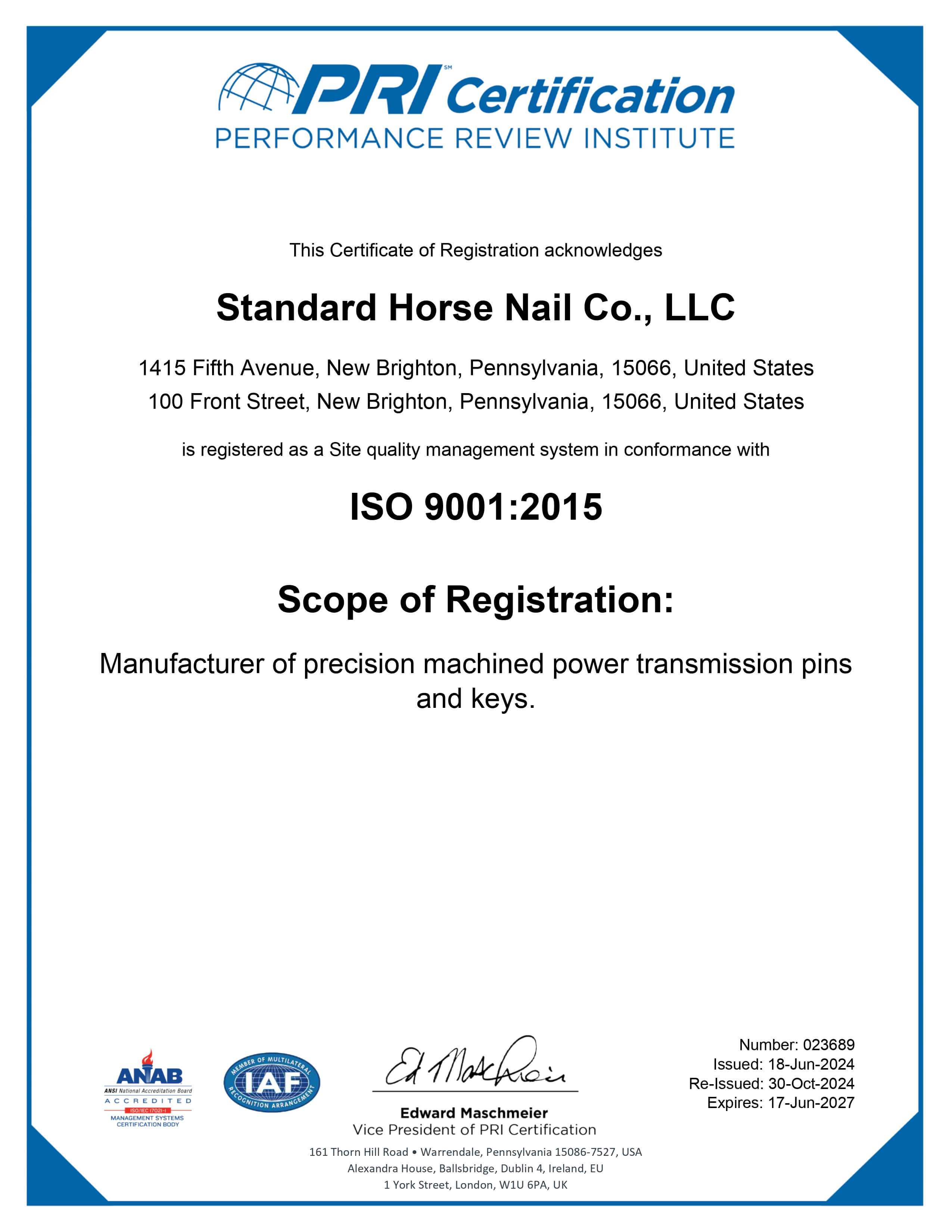 ISO 9001 Cert